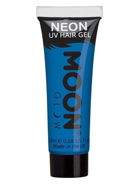 Adult Moon Glow Intense Neon UV Hair Gel Intense Blue (2)