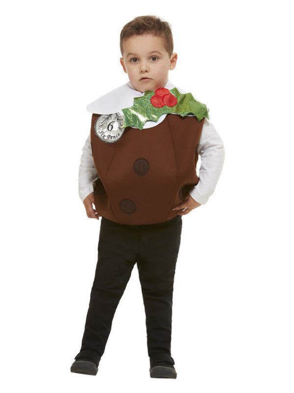 Kids Christmas Pudding 3D Costume Brown
