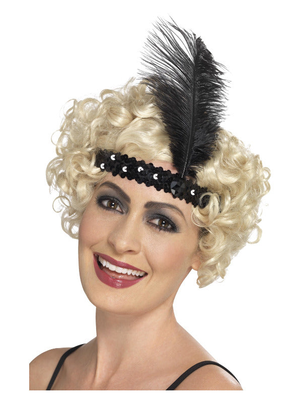 Flapper Headband Black