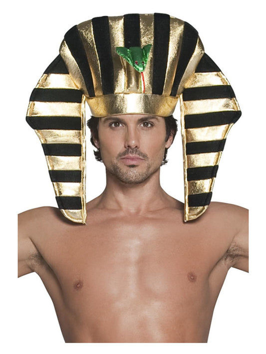 Pharaoh Headpiece Black  Gold