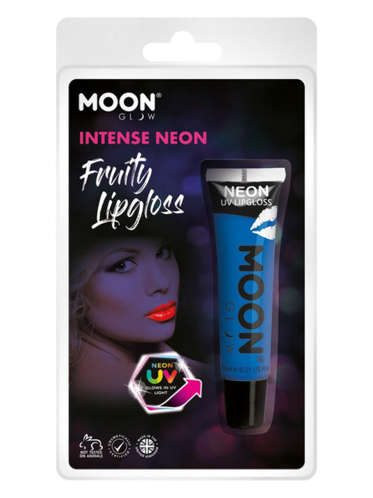 Adult Moon Glow Intense Neon UV Fruity Lipgloss Blue