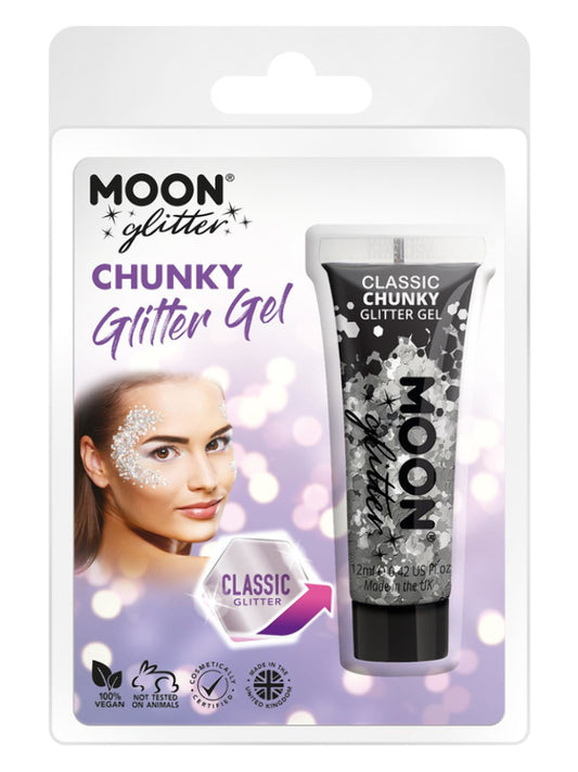 Moon Glitter Classic Chunky Glitter Gel Silver