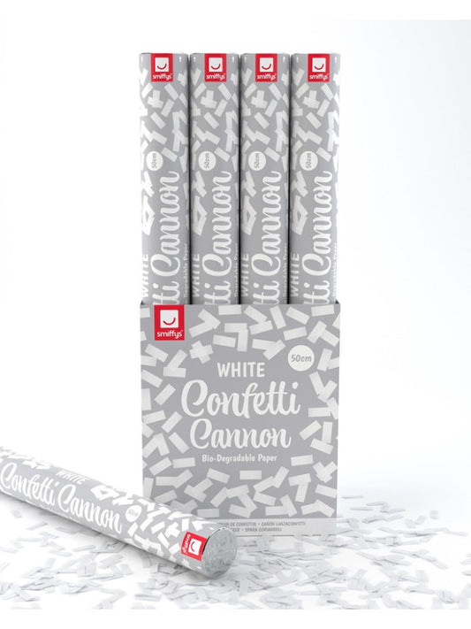 50cm Confetti Cannon White DB of 12