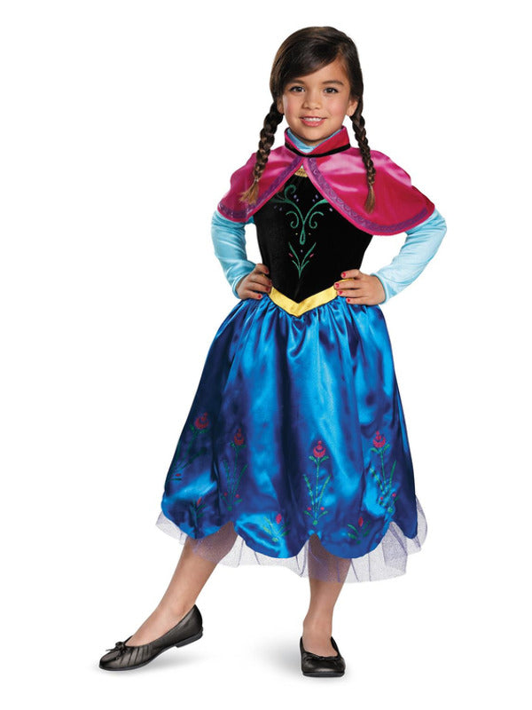 Kids Kids Disney Frozen Anna Travelling Deluxe Costume (2)