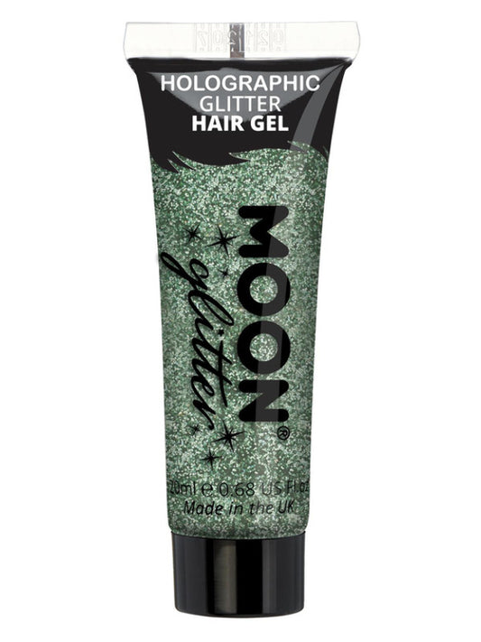Moon Glitter Holographic Glitter Hair Gel Green