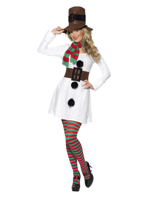 Miss Snowman Costume White