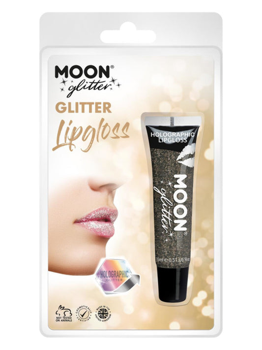 Adult Moon Glitter Holographic Glitter Lipgloss Black (2)