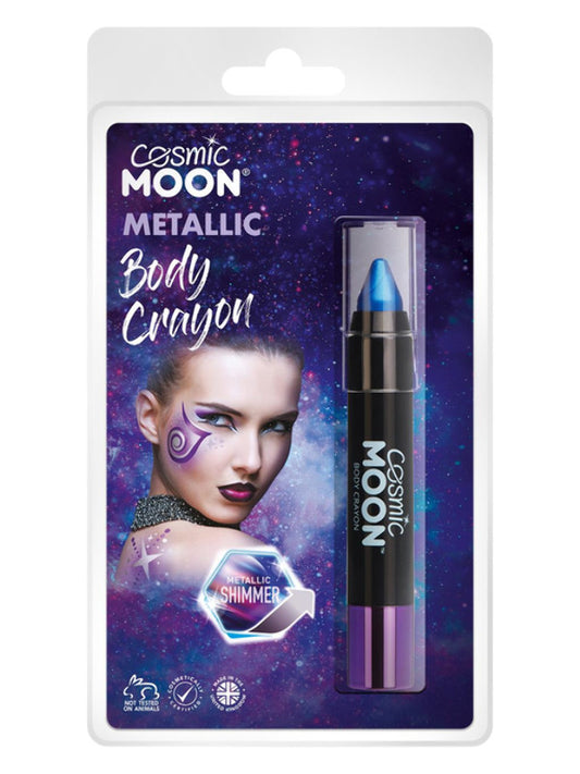 Adult Cosmic Moon Metallic Body Crayons Blue (2)