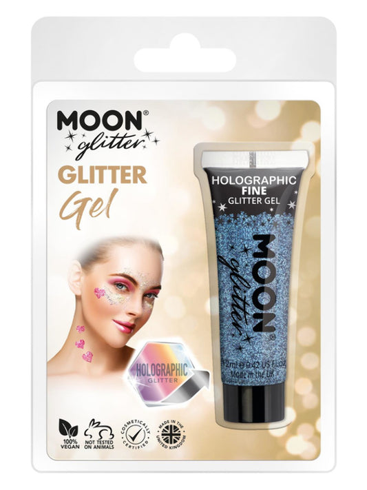 Adult Moon Glitter Holographic Fine Glitter Gel Blue (2)