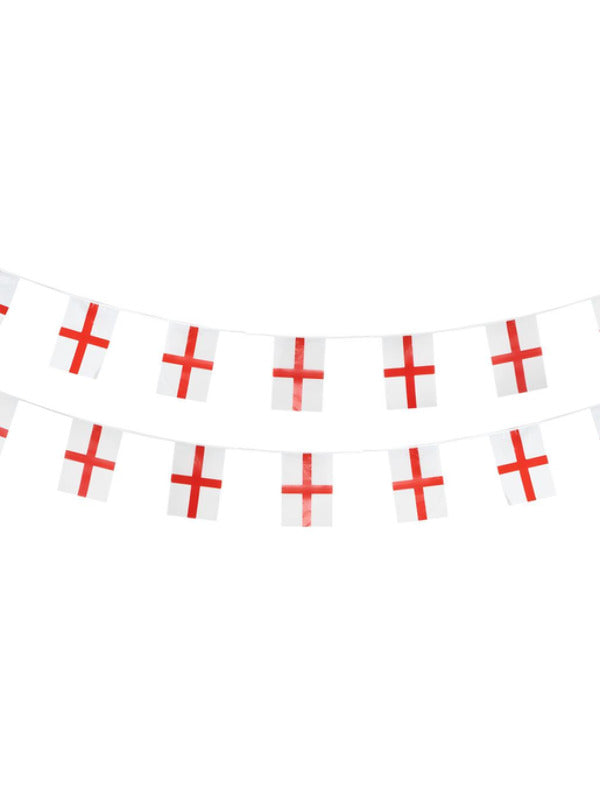 England Flag Rectangle Bunting Plastic
