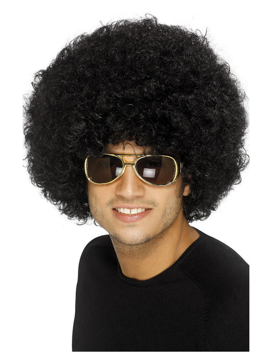 70s Funky Afro Wig Black