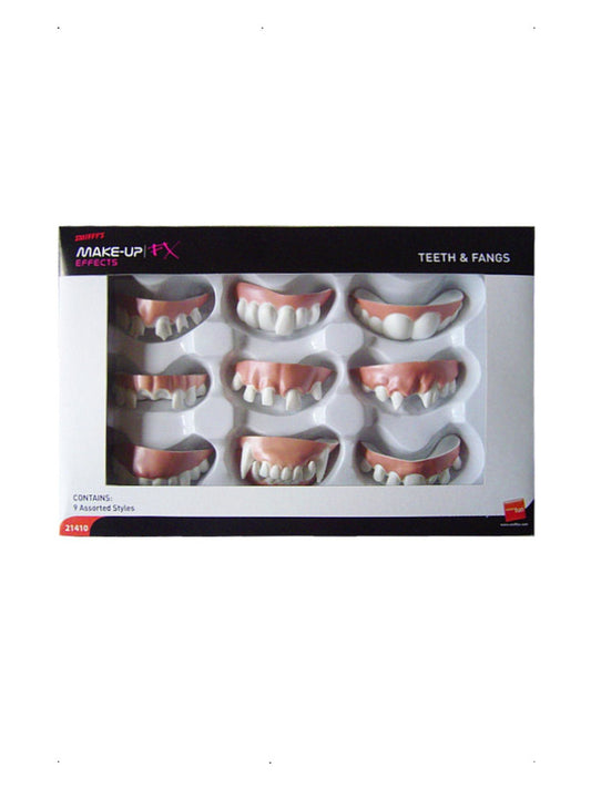 Smiffys MakeUp FX Assorted Teeth  Fangs