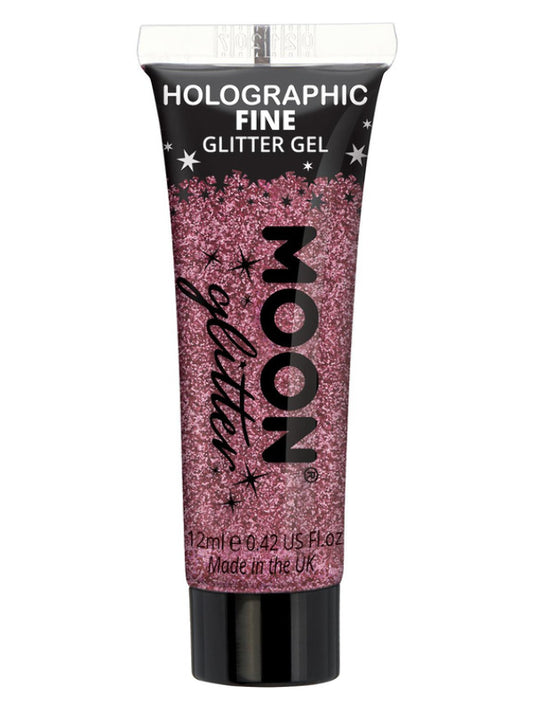 Moon Glitter Holographic Fine Glitter Gel Pink