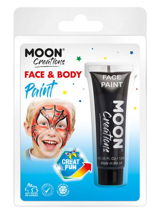 Moon Creations Face  Body Paint Black