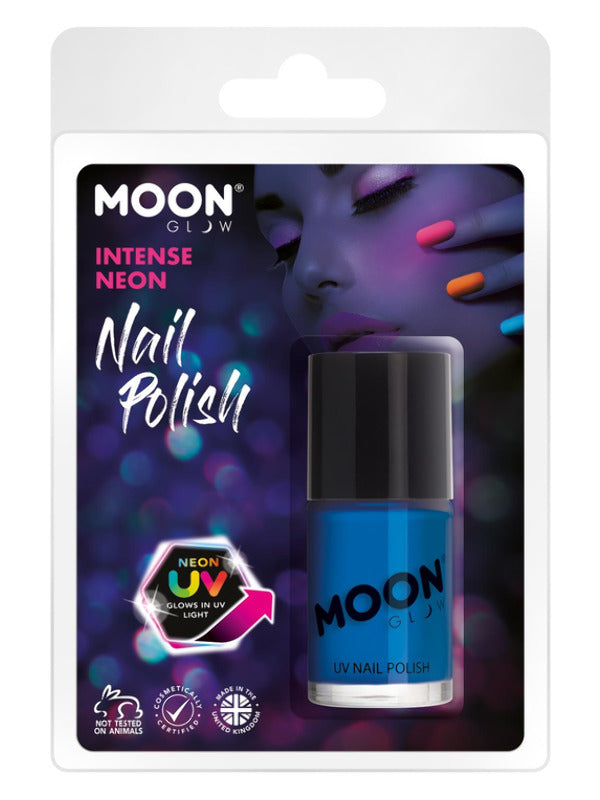 Moon Glow Intense Neon UV Nail Polish Intense Blu