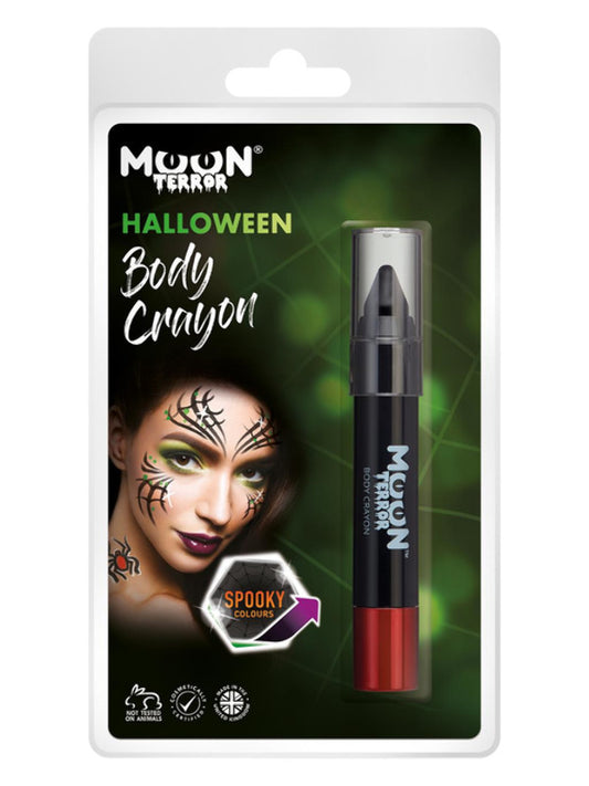 Moon Terror Halloween Body Crayons Black