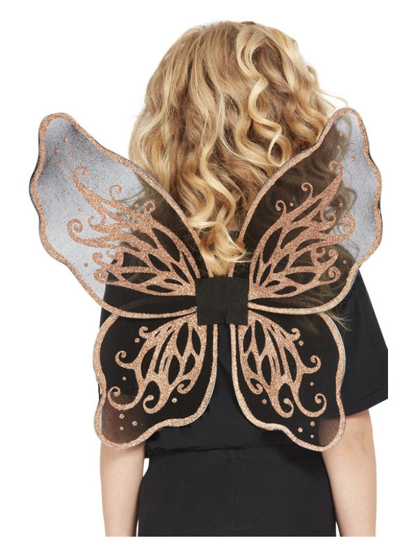 Kids Dark Botanicals Butterfly Wings 43cm17in Gold