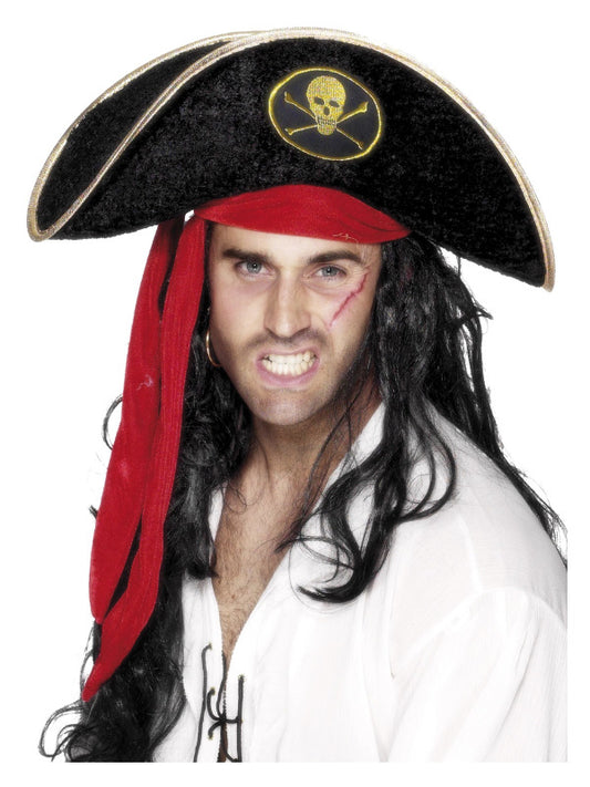 Adult Pirate Hat Black