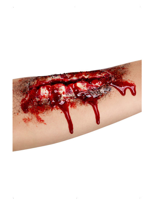Smiffys MakeUp FX Open Wound Latex Scar Red