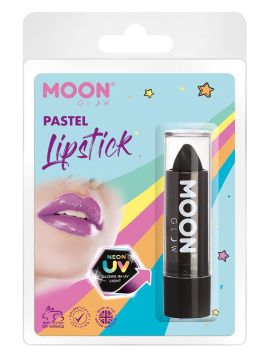 Adult Moon Glow Pastel Neon UV Lipstick Black