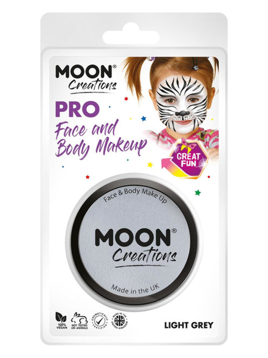 Adult Moon Creations Pro Face Paint Cake Pot Light Grey (2)