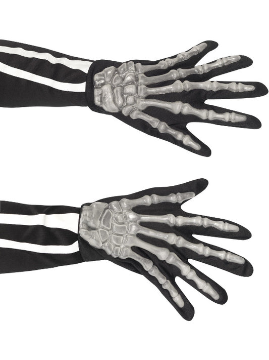 Skeleton Gloves Adult Black
