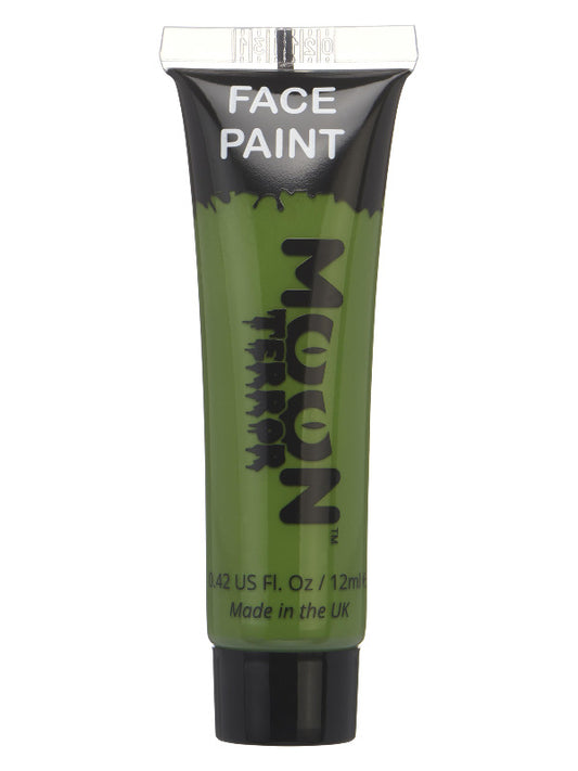 Adult Moon Terror Halloween Face  Body Paint Green