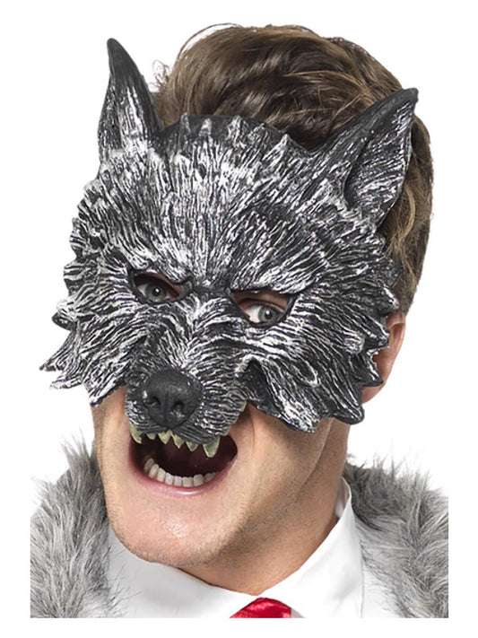 Deluxe Big Bad Wolf Mask Grey