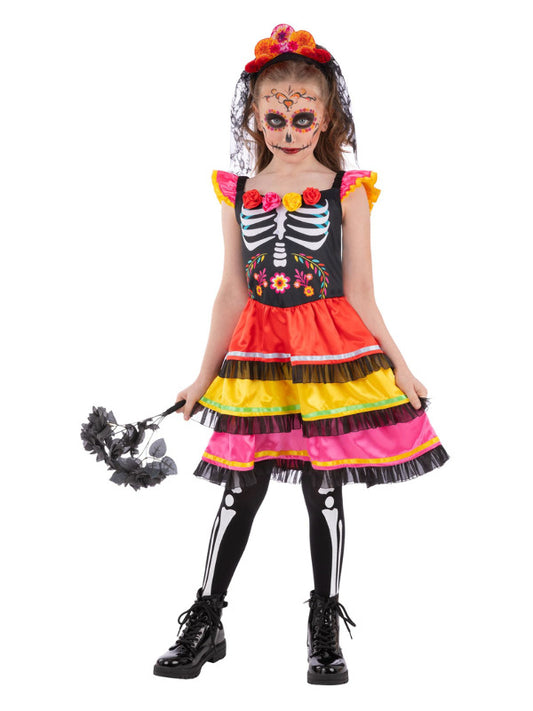 Kids Day of the Dead Fiesta Costume