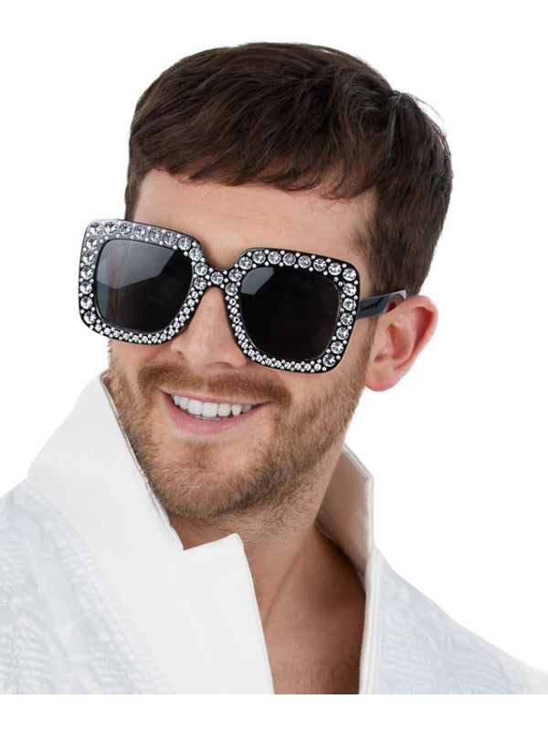 Disco Jewelled Specs Black