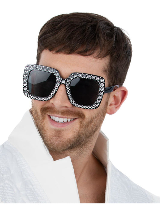 Disco Jewelled Specs Black
