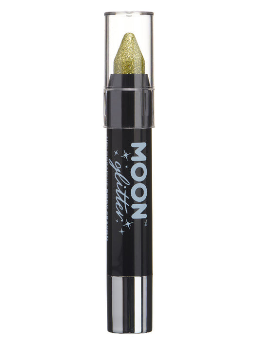 Adult Moon Glitter Holographic Body Crayons Gold
