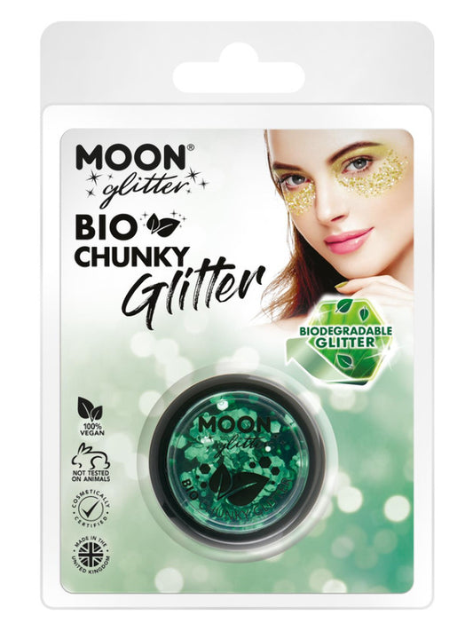 Adult Moon Glitter Bio Chunky Glitter Green (2)