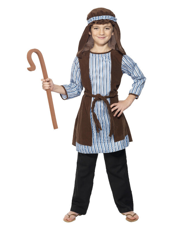 Kids Shepherd Costume Blue  Brown