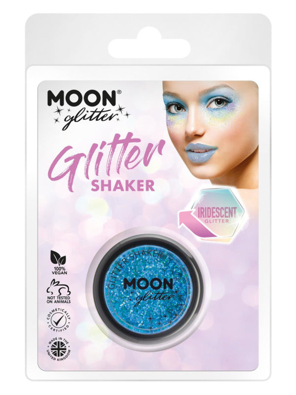Adult Moon Glitter Iridescent Glitter Shakers Blue (2)