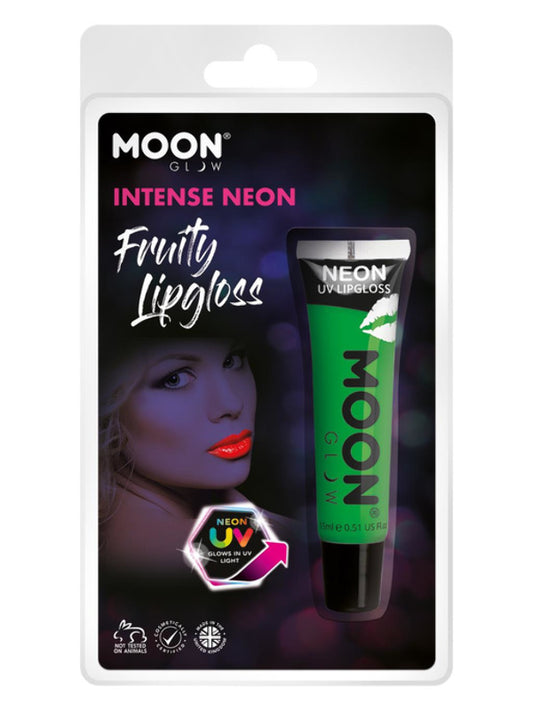 Adult Moon Glow Intense Neon UV Fruity Lipgloss Green