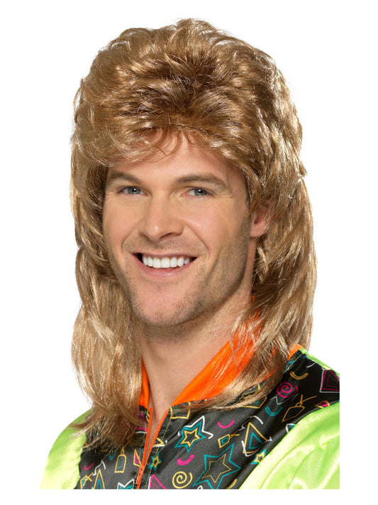 Adult Mullet Wig Brown (2)