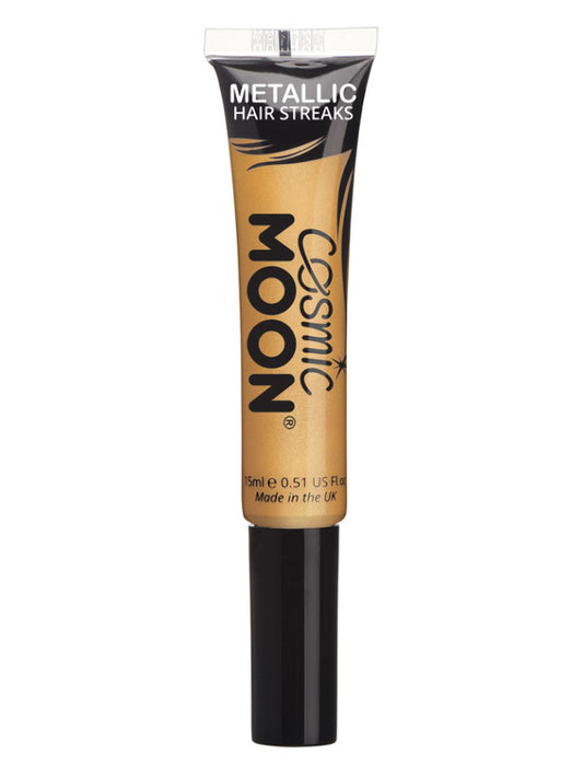 Cosmic Moon Metallic Hair Streaks Gold