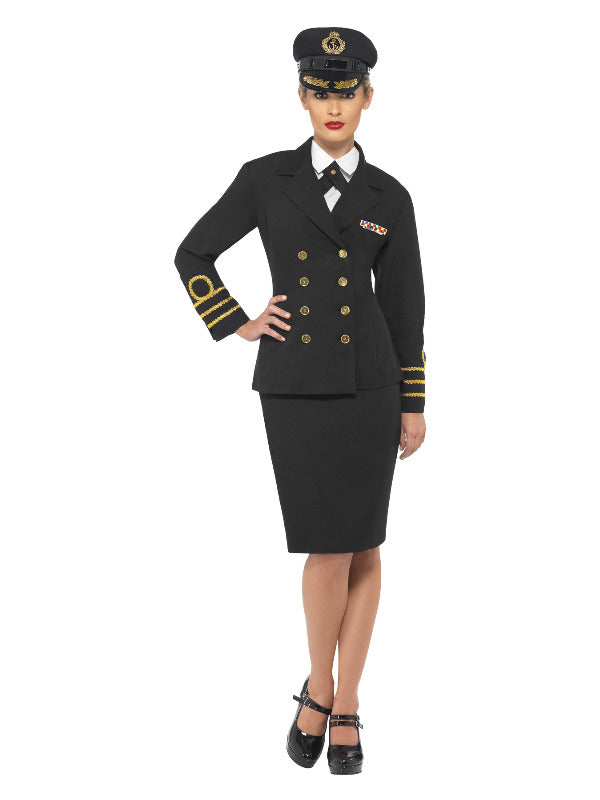 Adult Navy Officer Costume Black (2)