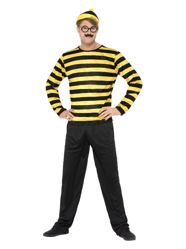 Wheres Wally Odlaw Costume Black  Yellow