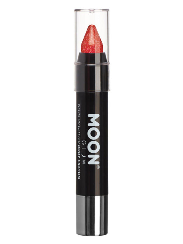 Moon Glow  Neon UV Glitter Body Crayons Red