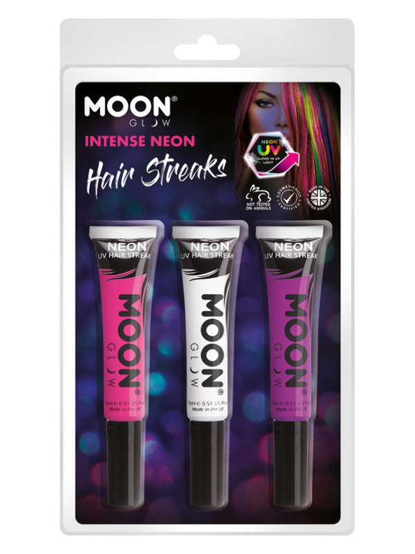 Adult Moon Glow Intense Neon UV Hair Streaks (3)