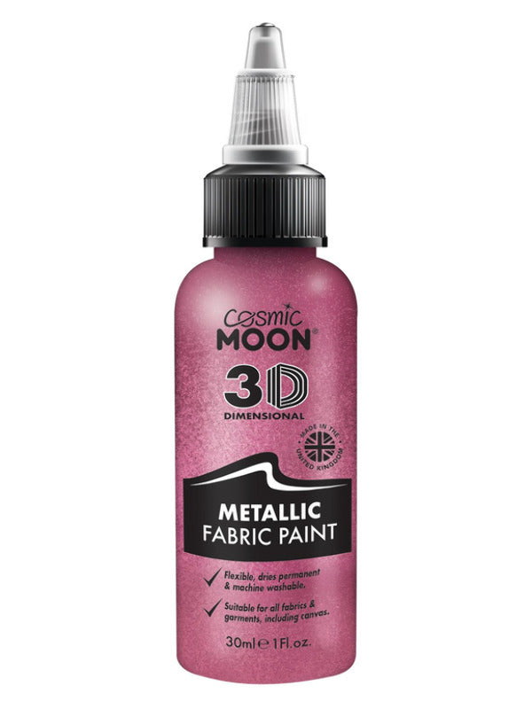 Adult Cosmic Moon Metallic Fabric Paint Pink