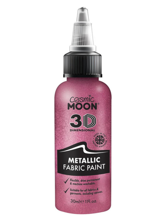 Adult Cosmic Moon Metallic Fabric Paint Pink
