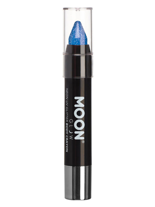 Moon Glow  Neon UV Glitter Body Crayons Blue