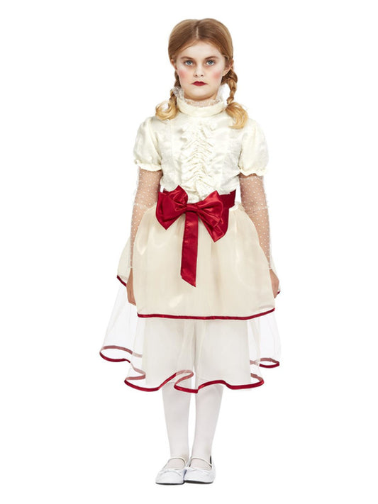 Kids Porcelain Doll Costume Cream