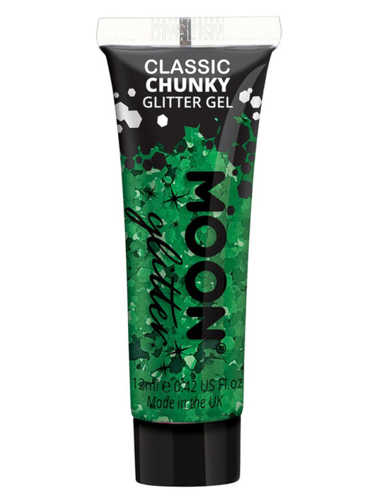 Adult Moon Glitter Classic Chunky Glitter Gel Green