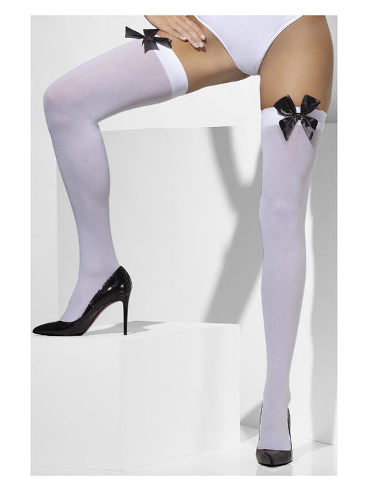 Adult Opaque HoldUps White (6)