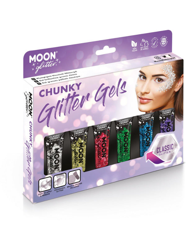 Moon Glitter Classic Chunky Glitter Gel Assorted
