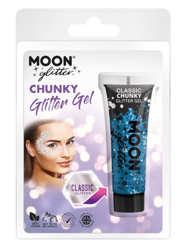 Adult Moon Glitter Classic Chunky Glitter Gel Blue (2)